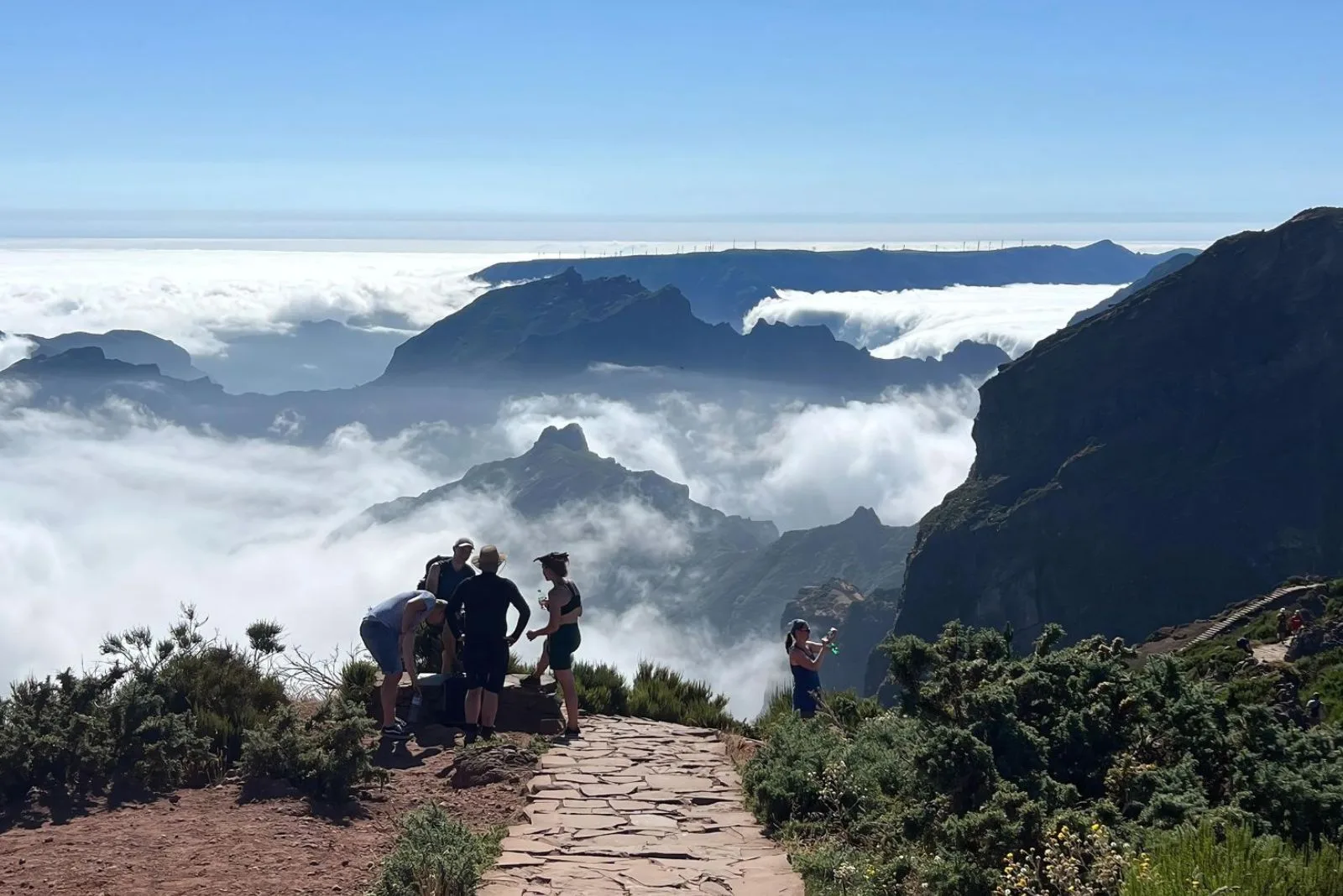 Balcões viewpoint Ribeiro Frio laurel forest levada walk 30 minutes panoramic valley view central peaks easy accessible Madeira East